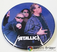 Metallica - Band (Pin) ― buy t-shirt in Ukraine, order a t-shirt by post, prices, description, photo t-shirts, mugs buy, bags, wallets, summer, bandanas, leather, autumn, jeans, shoes, jackets, shorts, hats, socks, winter, clothes, shirts, handbags, accessories youth, street style casual  | Online t-shirts shop and other clothes for youth - GRAFFITI STREET - GraffitiStreet.Com.Ua