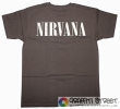 Nirvana - Логотип з гітарою (Коричнева футболка)