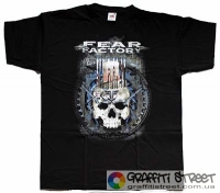 Fear Factory - 01 (black t-shirt) ― buy t-shirt in Ukraine, order a t-shirt by post, prices, description, photo t-shirts, mugs buy, bags, wallets, summer, bandanas, leather, autumn, jeans, shoes, jackets, shorts, hats, socks, winter, clothes, shirts, handbags, accessories youth, street style casual  | Online t-shirts shop and other clothes for youth - GRAFFITI STREET - GraffitiStreet.Com.Ua