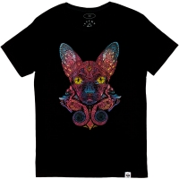 Magic Cat (Black T-Shirt) ― buy t-shirt in Ukraine, order a t-shirt by post, prices, description, photo t-shirts, mugs buy, bags, wallets, summer, bandanas, leather, autumn, jeans, shoes, jackets, shorts, hats, socks, winter, clothes, shirts, handbags, accessories youth, street style casual  | Online t-shirts shop and other clothes for youth - GRAFFITI STREET - GraffitiStreet.Com.Ua