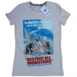 Destroy All Monsters (Світло-Сіра Жіноча Футболка)
