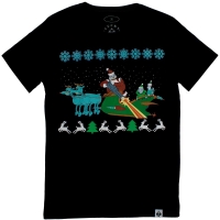 Santa (Темно-Синя Футболка) ― купити футболку в Україні, замовити футболку поштою, ціни, опис, фото футболок, купити кухлі, бейсболки, весна, кружки, рюкзаки, гаманці, літо, бандани, шкіряні вироби, осінь, джинси, кросівки, куртки, шорти, шапки, батніки, шкарпетки, зима, білизна, майки, сорочки, сумки, молодіжні аксесуари, вуличний стиль кежуал стайл | Інтернет-магазин футболок та іншого молодіжного одягу - GRAFFITI STREET - GraffitiStreet.Com.Ua